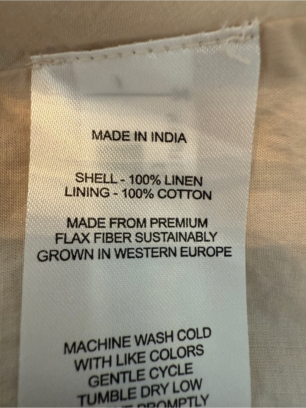 Quince 100% European Linen Fit & Flare Midi Dress Flax Beige Neutral Size Medium - Picture 8 of 16